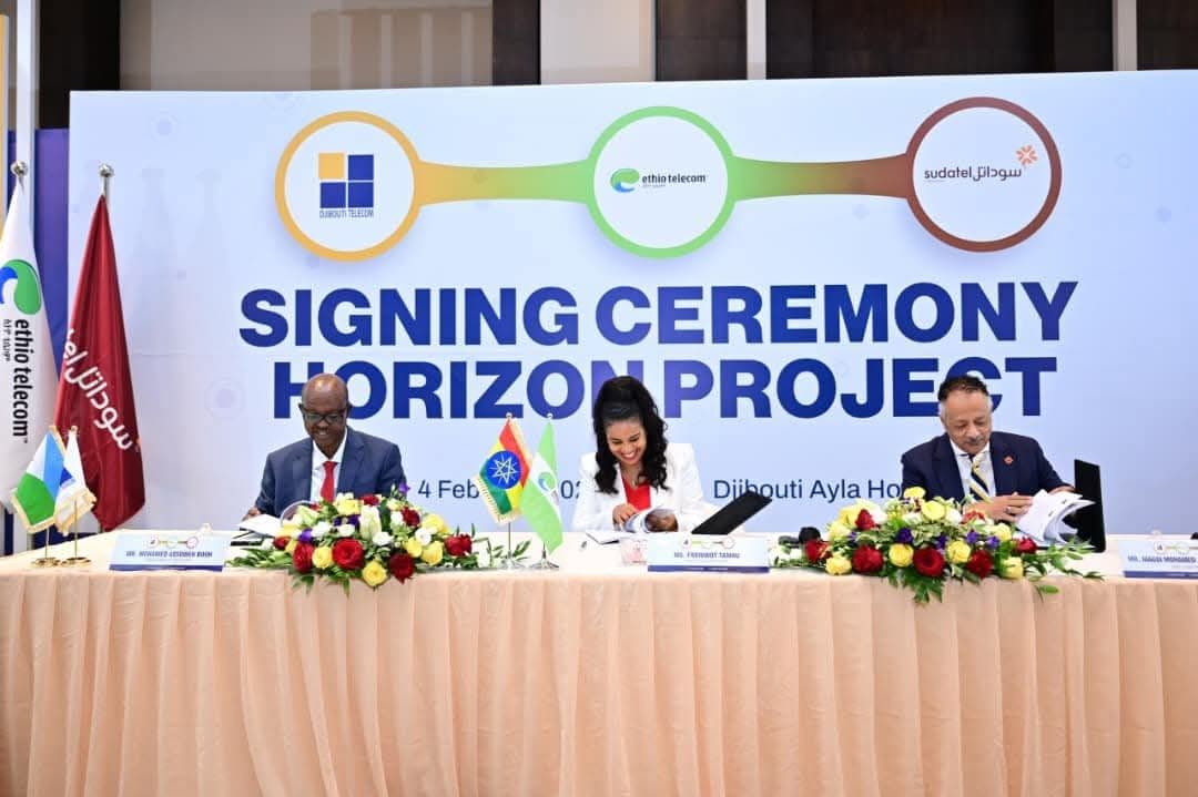 Ethio telecom, Djibouti Telecom, and Sudatel Sign Horizon Fiber Agreement