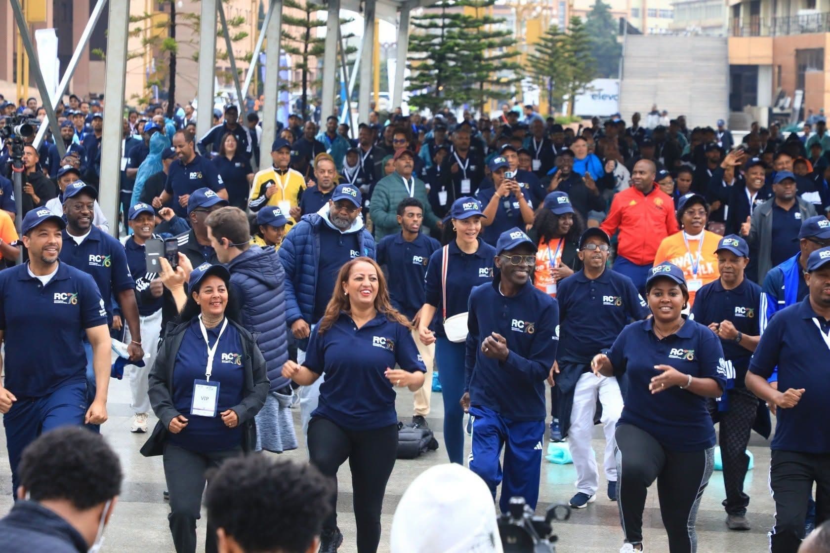 Health Leaders Stage ‘Walk the Talk’ in Addis Ababa Ahead of Major WHO Session