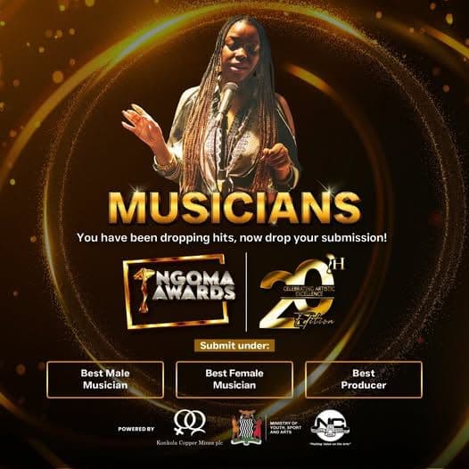 Zambia’s Ngoma Awards Marks Milestone 20th Edition with $100,000 Backing from KONKOLA Copper Mines