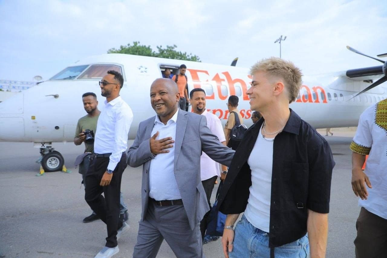 Dylan Page has been spotted at one of Africa’s ancient heritage sites, Harar 