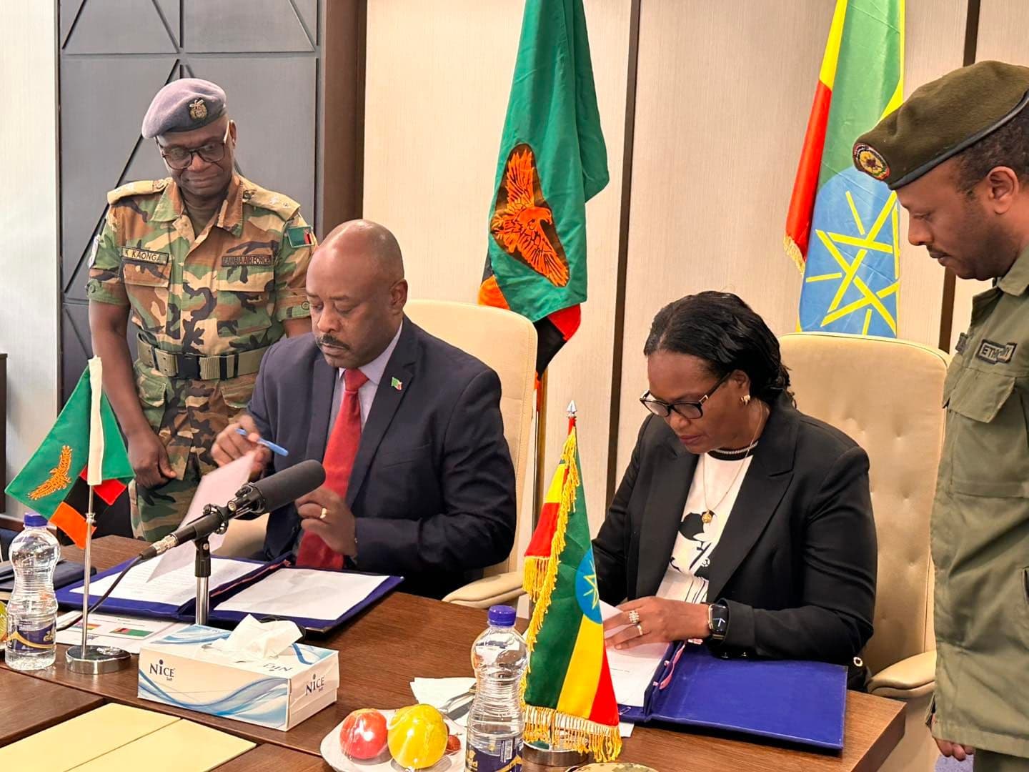 Zambia and Ethiopia Sign Defence Cooperation Agreement to Boost Regional Security