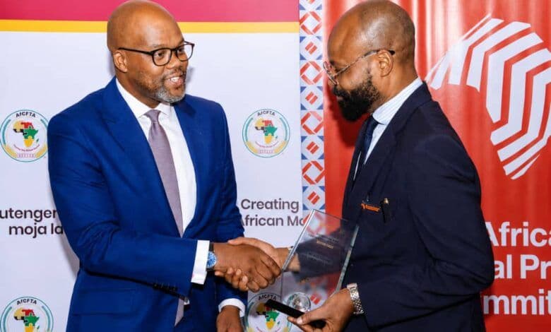 Mene Receives Award for Advancing AfCFTA Implementation