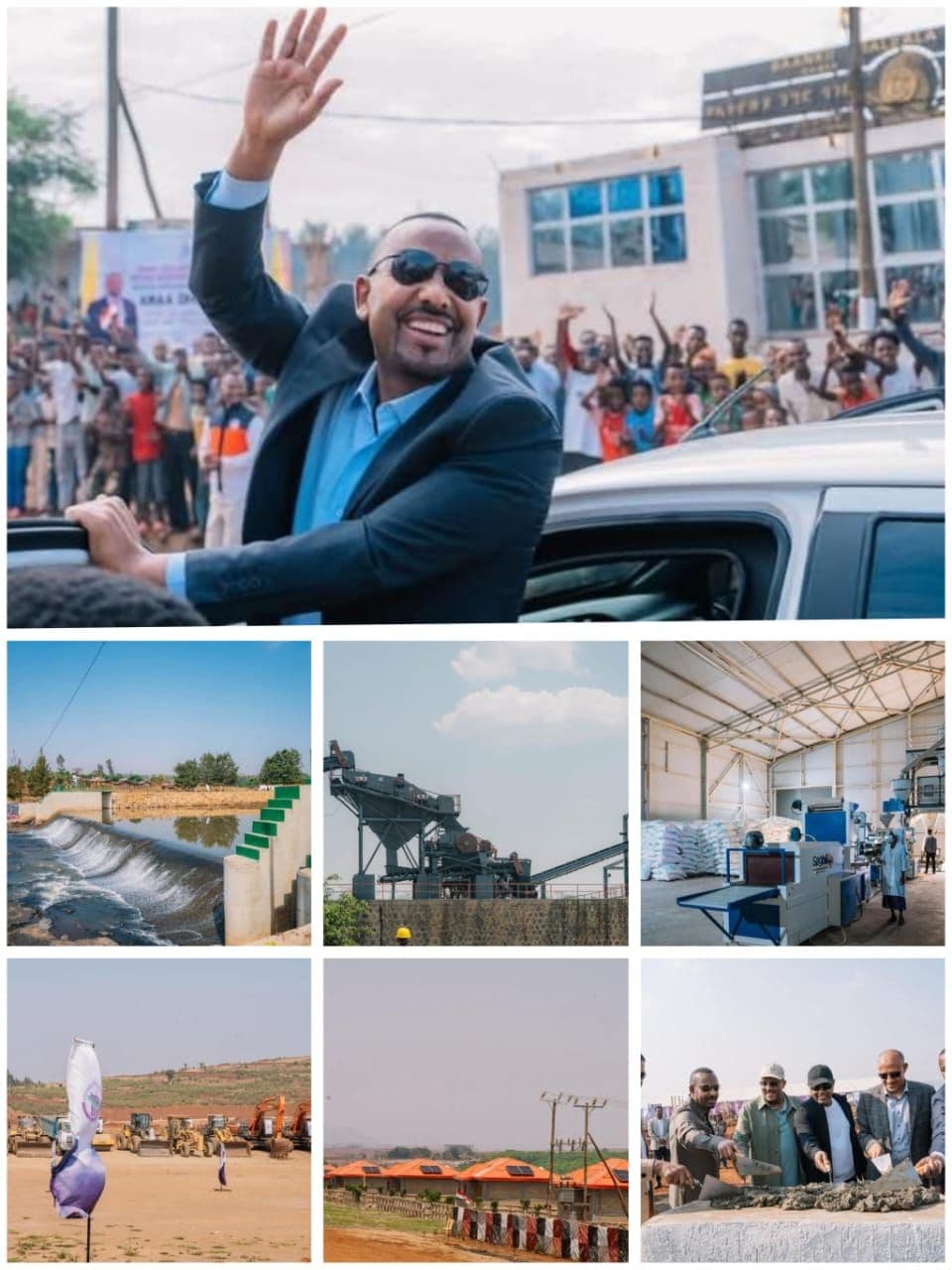 Ethiopian PM Tours, Inspects Projects in Kelem Wollega, Environs